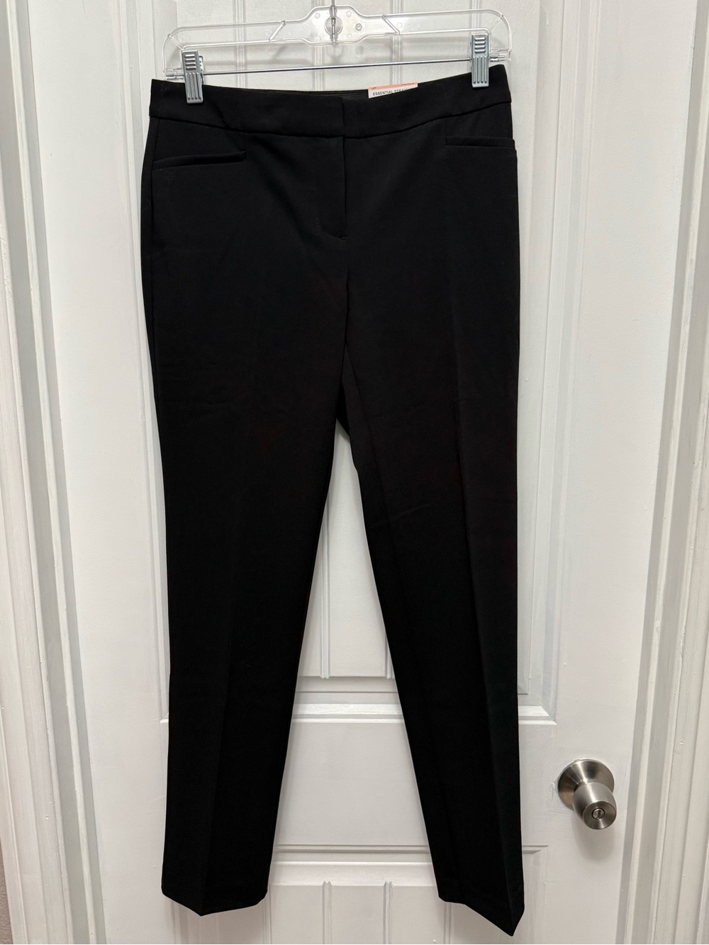 NWT New W Tag Alfani Petite Black Size 2 Essential Straight PullOn Pants (53-10)